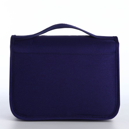 Cosmetic bag classic, 24*10*18, lightning department, hook, blue-1