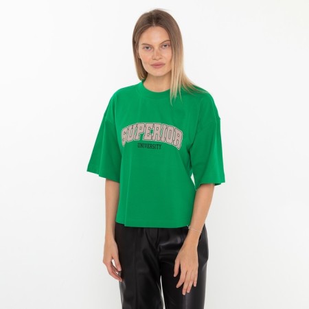 T -shirt female, green color, size 50