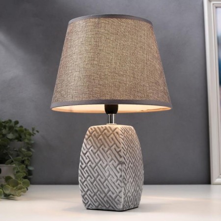 Table lamp 16444/1GR E14 40W gray 22x22x34 cm Risalux-1