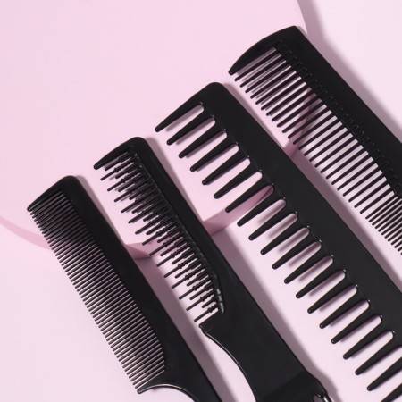Set of combs, 8 items, black color-4