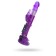 Vibrator with a clitoral stimulator Toyfa A-Toys, TPR, purple color, 22 cm