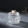Casket Glass "Brigade of White Sakura" gold 8x8x7 cm