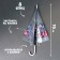 Umbrella children's "Unicorn" semi -automatic transparent, d = 90cm