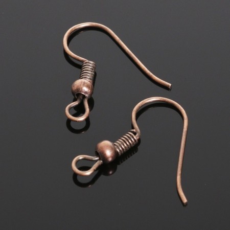 Schwenzi-crush with bead (set of 5 pairs), color black copper