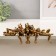 Polystone souvenir "Five frogs on vacation" Bronze 28.5x5x9.5 cm