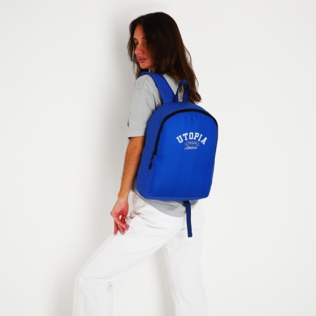 Backpack school textile Utopia, 38x14x27 cm, blue color-14