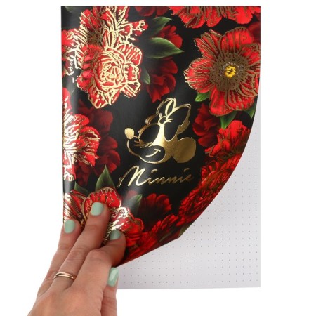 Notepad A5, on a paper clip, 40 sheets, to a point, gold embossing, Minnie Mouse-5