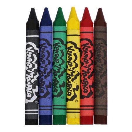 Locks wax 6 colors, "kalyaka-small", three-sided-1