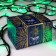 Garland “thread” 10 m, IP44, UMS, dark thread, 100 LED, Green glow, 220 V