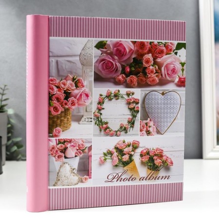 Photo album magnetic 30 sheets "Pink roses"