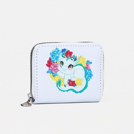 Children's wallet with lightning, green color