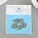 Decor for creativity metal, rhinestones "crown" gold 2x2 cm