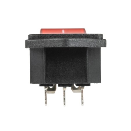 Key switch 250 V 6 A (4C) On -OFF red with backlight and plug C14 3pin Rexant-4
