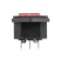 Key switch 250 V 6 A (4C) On -OFF red with backlight and plug C14 3pin Rexant