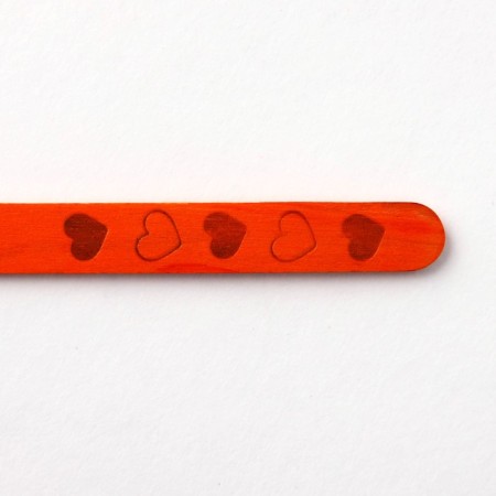 Ice cream sticks “hearts”, set of 50 pcs, 11.4 x 1 cm-4