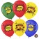 Shar Latex 12 "Dembel", assorted, pastel, 2-sided, set 25 pcs., Mix
