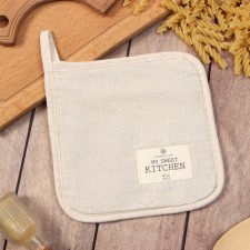 ECO Ethel Truste, col. Milk, 19x19 cm, 70% HL, 30% linen, Vatin 250 g/m2