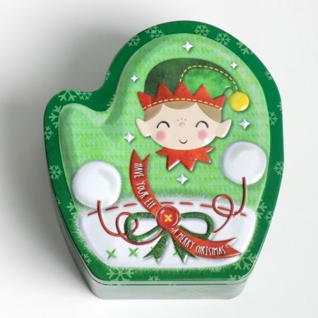 Casket Metal mittens "Elf" 5.3x12.8x14 cm-4