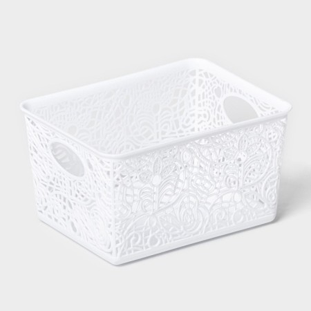 Storage basket "Lace Flowers", plastic, 14 × 10 × 8 cm, color mix-8