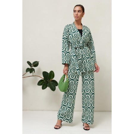 Female set: cardigan, trousers, size 56