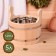 A gang made of linden is round, 5l, stainless insert, "Dobroparov"