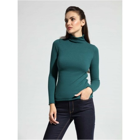 Women's sweater CONTE ELEGANT, XS size, Royal Green color