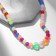 Beads "Hearts" Trio, multi -colored, 33 cm