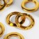 Curtains, d = 4.3/6.5 cm, 10 pcs, the color of the gold