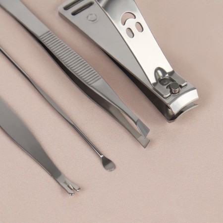 Manicure set "Metallic", 8 items, in a case, bronze color-5