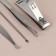 Manicure set "Metallic", 8 items, in a case, bronze color