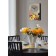 Carty clock is wall-mounted, for the kitchen, "tropical fruits", a smooth move, 57 x 35 x 4 cm