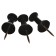 Power buttons Erichkrause "Classic", 50 pieces, black, in the box