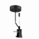 Pug with a wire suspended Mantra Hanok, 47.3x17x100 mm, black color