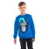 Sweatshirt for a boy, blue color, height 152 cm