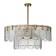 Lamp on the Indigo rod, 12022/b/9r Brass. 9x60W, E14, 800x800x395/1395 mm, lace effect