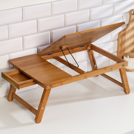 A folding laptop, 30x50 cm, wood-11