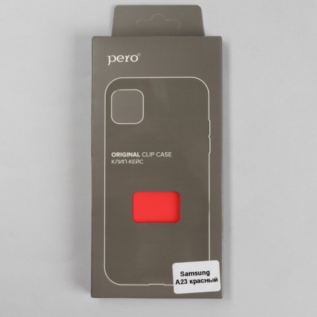 Pero cover, for Samsung A23, silicone, red-3