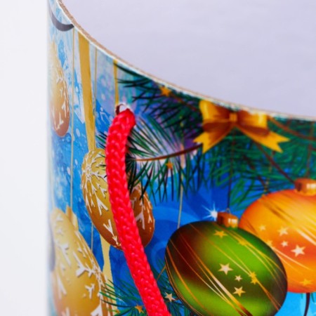 Gift box, tube "New Year's musicians" 120x220mm-5