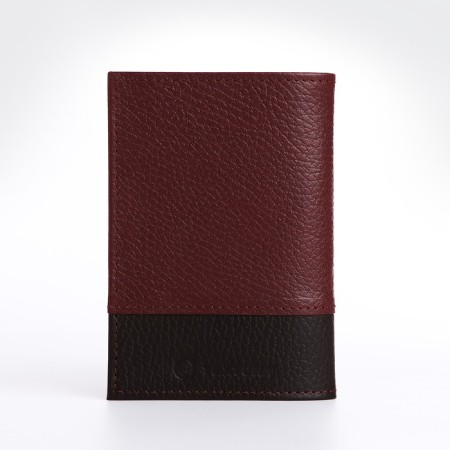 TEXTURA passport cover, burgundy/brown color-1