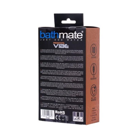 Prostate stimulator Bathmate Vibe, ABS plastic, black color, 10.5 cm-5