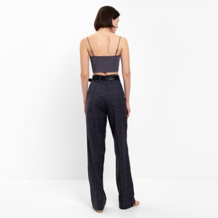 Women's pants in the Minaku cage: classic color gray, pr 48-2
