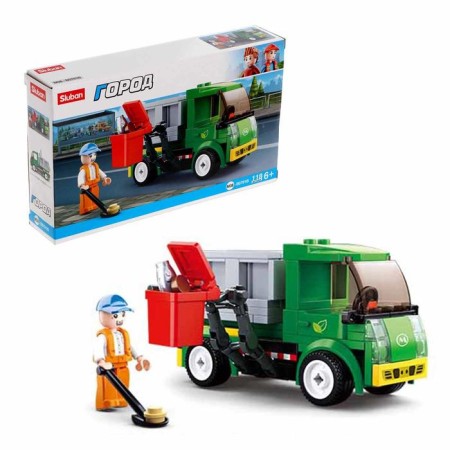 Designer city "garbage cleaning machine", 118 parts