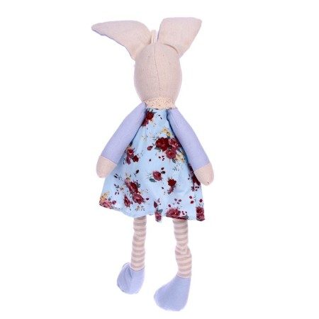 Soft toy "rabbit", blue color, species mix-1