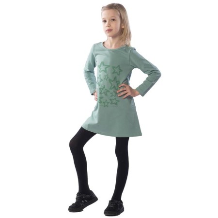 Baby dress, height 104 cm, color light green, green-1