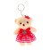 Suspension "Bear Flower on a skirt", color mix
