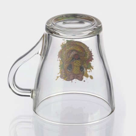 New Year's glass mug for tea "Symbol of the year 2025", 250 ml-5