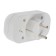UNIVERSAL ramer, 2 nests, 10 A, 250 V, without salary, flat, white