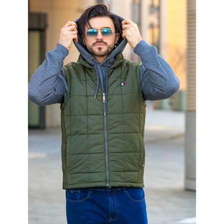 Male ise vest, size 54, khaki color-8