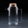 Glass jug with a cork lid "Eco", 1.6 l, 18 × 11 × 25 cm