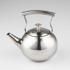 A kettle of stainless steel 